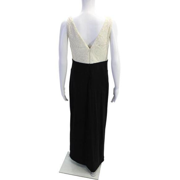 Lauren Ralph Lauren Green Label Womens Sleeveless Sequence Long Dress Black Size - Picture 3 of 5